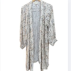 Saltwater Luxe Animal Print Kimono Size Large - Like New